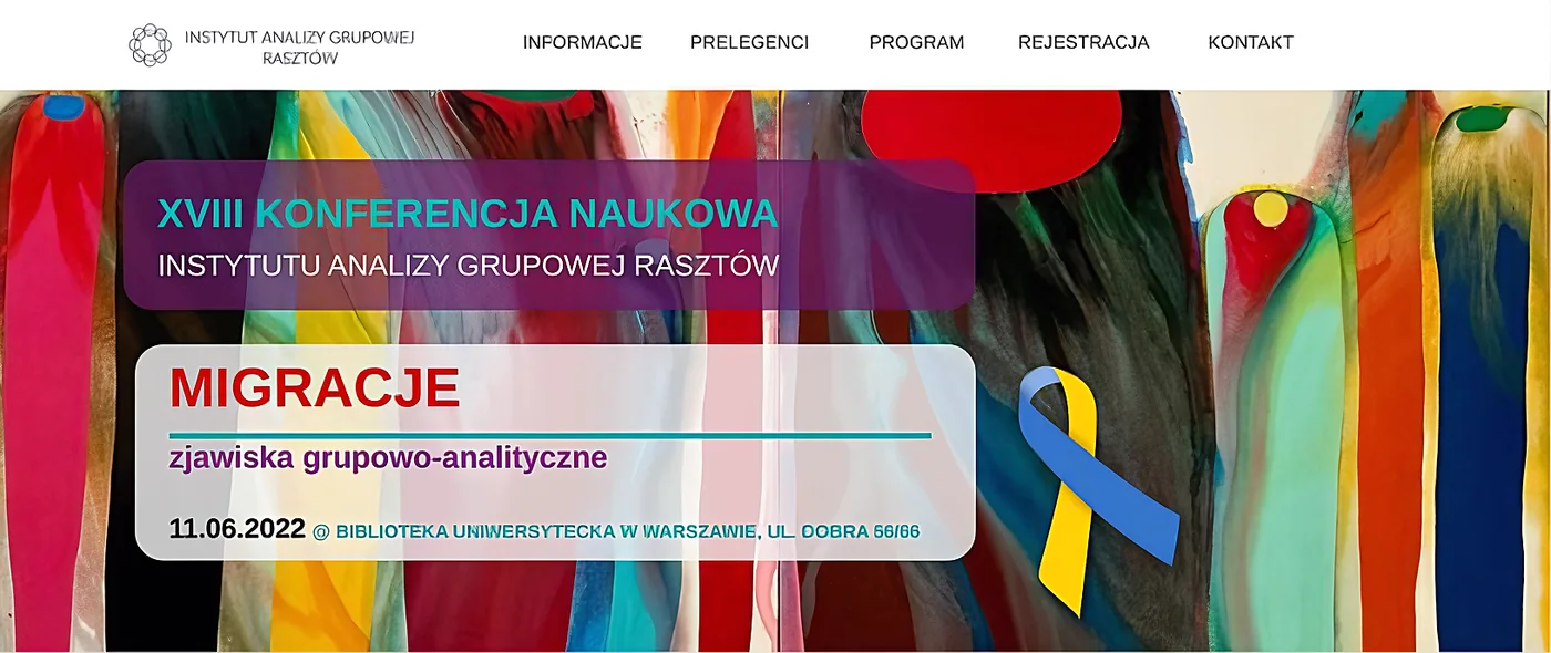 Baner XVIII Konferencji Naukowej IAG Rasztów Migracje